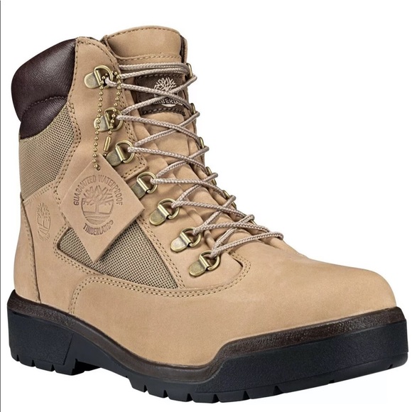 Timberland men’s khaki beige field boot WP - Picture 2 of 5